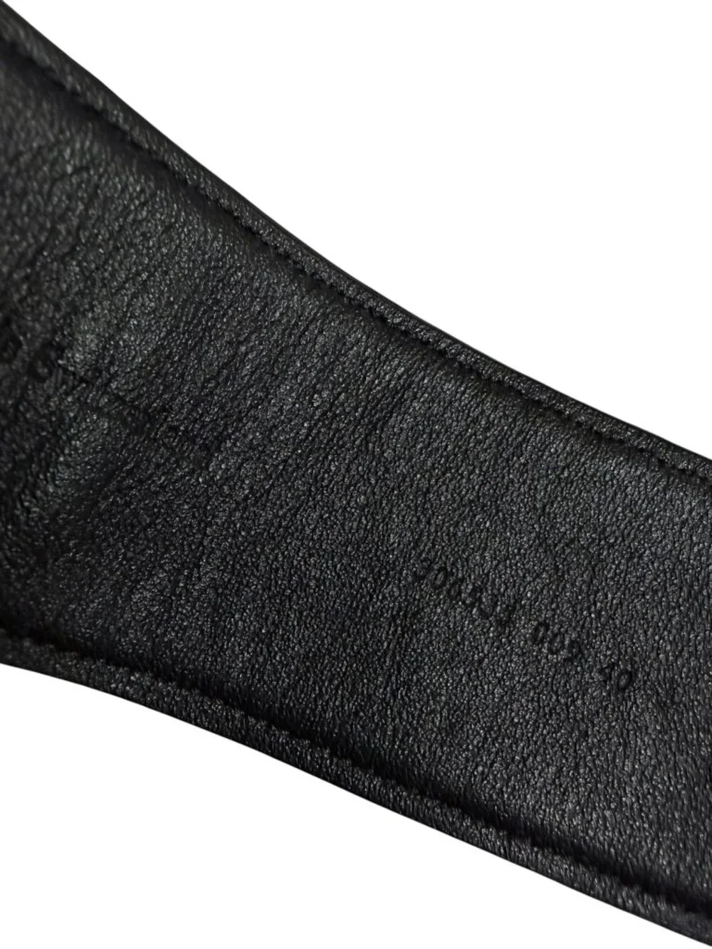 AKRIS Leather & faille wide belt sz 40 10 minimalist